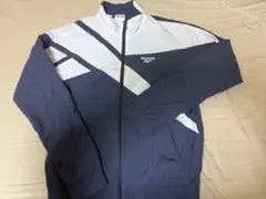 Reebok フルジップジャージ ネイビー/ホワイト