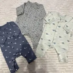 ユニクロ　アカチャンホンポ　キルトロンパースセット 70cm