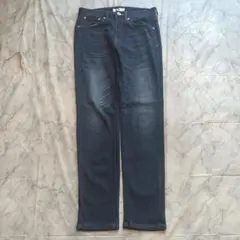 MICHELKLEIN ブルー ストレートデニムパンツ S 　カジュアル