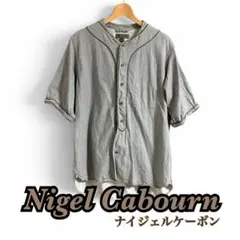 t*o様 美品 Nigel Cabourn ベースボールシャツ グレー サイズのサムネイル