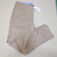 スーツパンツ スラックス メンズ スリム　ベージュ　　36