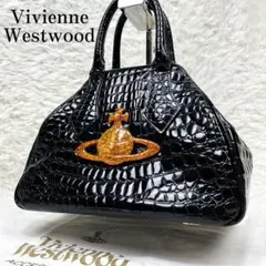 美品 ヴィヴィアンウエストウッド ヤスミン ラメオーブ クロコ型押し エナメルのサムネイル