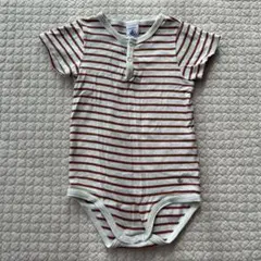 【プチバトー】ロンパース 80 半袖