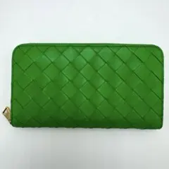 ボッテガヴェネタ 長財布 イントレチャート パラキート 緑 グリン 2879 