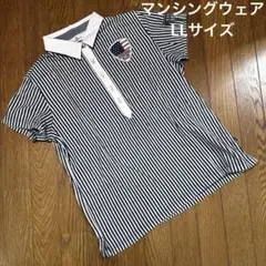 未使用 マンシングウェア 総柄半袖ポロシャツ 大きいサイズ3L 定価