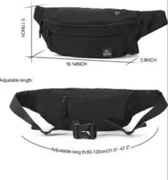 ショルダーバッグ メンズ レディース ボディバッグ 黒 ウエストポーチ カバン