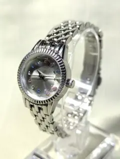 【fragola】カットガラス 美品 クォーツ時計 稼働中