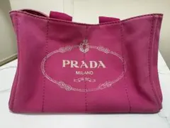 m*i様 PRADA キャンバス トートバッグ ピンク