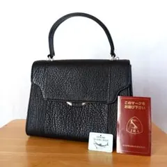 東京ハンドメイド シャークスキン ハンドバッグ 日本製 JRAタグ付き 