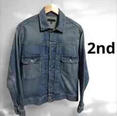 ユニクロ　デニムジャケット　2nd　M　ブルー