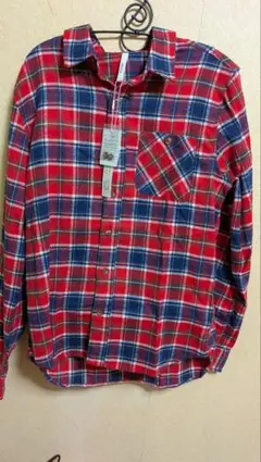 HALHAM ネルシャツ レッド チェック柄 新品Mのサムネイル