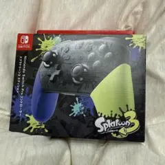 Nintendo Switch プロコン純正　スプラ3 ジャンク品
