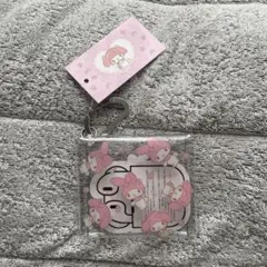マイメロディ クリアマルチケース SS カラビナ付き