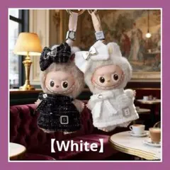 ラブブ　ホワイト　ツイード 風　衣装　 高級感 イニシャル　ワンピース　新品