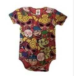 く*い様 HYSTERIC MINI 総柄半袖ロンパース サイズ80