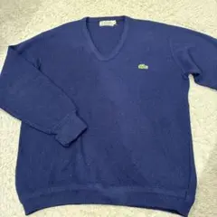 LACOSTE Vネック セーター ネイビー