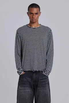 (新品完売)jaded london Stripe Top ボーダーtシャツのサムネイル