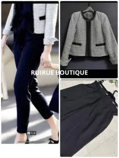 新品同様RUIRUE BOUTIQUE ツィードセットアップスーツ