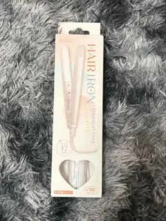 コンパクト ミニストレートヘアアイロン 白 サンキューマート