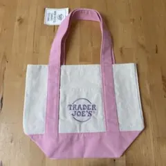 【パステルピンク】TRADER JOE'S ミニトートバック