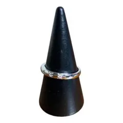 スター柄　リング　シルバーメッキ　13号