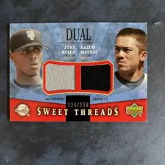 2004 Upper Deck 松井稼頭央　ホセレイエス　ジャージカード　コンボ