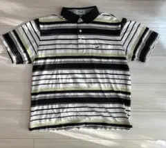 2024 美品　クロコダイル　ラコステ　半袖　吸汗速乾　ポロシャツ　ボーダー