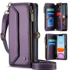 RFID機能付き iPhone11 スマホショルダーバッグ