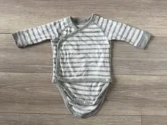 ユニクロ　ボディスーツ/前開き　グレー