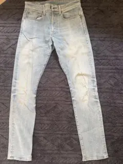 【G-STAR RAW】デニムパンツ ジーンズ ライトブルー ダメージ加工