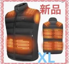 【新品】電熱ベスト 防寒 USB メンズ XL 洗濯可‼️