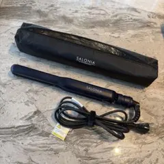 【美品】サロニア　ストレートアイロン　耐熱収納ケース付