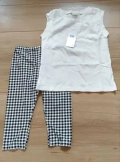 新品　デビロック　ノースリーブ　西松屋　レギンスパンツ　110　セットのサムネイル