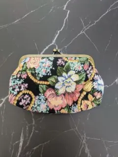 フラワー刺繍コインケース