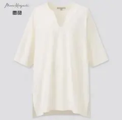 UNIQLO Mame Kurogouchi エアリズムコットンオーバーサイズT