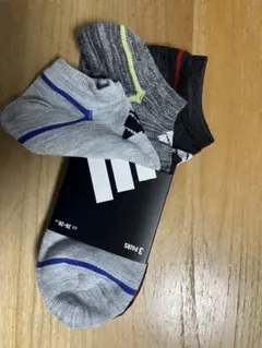 adidas メンズ アンクルソックス 3足セット 26-28cmのサムネイル