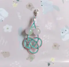 808 ハンドメイド 水引 チャーム キーホルダー