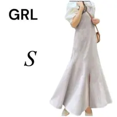 GRL グレイル　フロントスリットマーメイドキャミワンピース　S