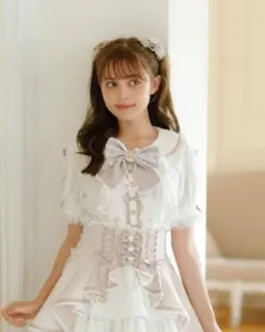 LIZLISA はしごレースリボンブラウス 半袖 未使用 - メルカリ