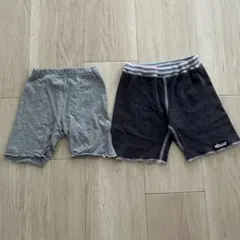 短めパンツ2枚セット　80