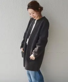 SHIPS シップス　フェイクムートン　リバーシブル　ボア　コート　アウター