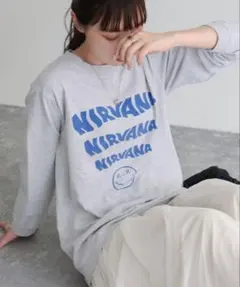 GOOD ROCK SPEED NIRVANA 長袖Tシャツ　フリーサイズ