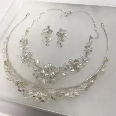 ANNAN WEDDING ブライダルアクセサリー3点セット ティアラ