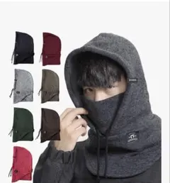 DEBERAL フードウォーマー 3WAY ネックウォーマー付 ブラック