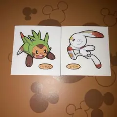 ポケモンデコキャラシール　第219弾　2枚セット　ポケモンパン　ハリマロン