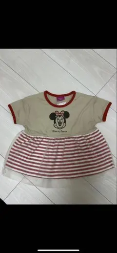 ミニーマウス 半袖Tシャツ 80
