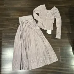 【新品タグ付き】GRL ニットセットアップ くすみパープル