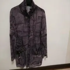 デニム風プリント パープルジャケット