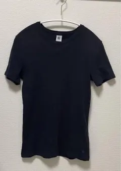 プチバトー　クルーネック半袖Tシャツ　ネイビー　Sのサムネイル
