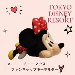 【美品】東京ディズニーランド ミニー ファンキャップ キーホルダー